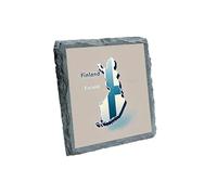 Finland Map Slate Coaster with Flag Design for Home Decor and Souvenir Gift (slco-kf25-2074)