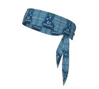 Finland Map With Various Feat Printing Sports Headband Tie,Durable Sports Bandage Headscarf, Ideal For Volleyball & Workouts​