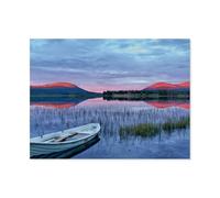 Finland - Midnight sun over Lapland，Jigsaw Puzzles Puzzles for Adults Kids. 1000 Piece Impossible Challenge Toy Educational Game Home Decoration for Adults& Kids Age 14 Years Up 1000pcs（75x50cm）-AT34