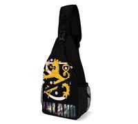 Finland Northern Lights Men's Chest Bag Crossbody Sling Pack Shoulder Backpack for Travel Hiking