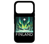 Finland Northern Lights Retro Helsinki Finnish Lapland Snow Case for iPhone 17 Pro