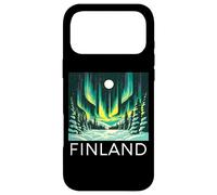 Finland Northern Lights Retro Helsinki Finnish Lapland Snow Case for iPhone 17 Pro Max