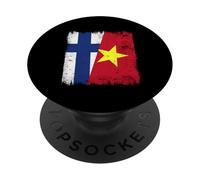 Finland Vietnam Half Flag Finnish Vietnamese History PopSockets Adhesive PopGrip