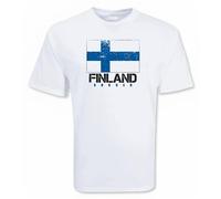Finland Women's Soccer T-Shirt in White | Size: XL Finland White XL