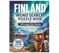 Finland Word Search Puzzle Book: For Adults - Large Print - Solutions Included