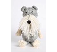 Finlay Dog Crochet Kit Wool Couture Light Grey One Size