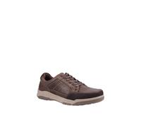 'Finley' Smooth Leather Lace Shoes Hush Puppies Dark Brown 12