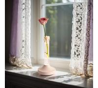 FinLuxEsti Bedside Lamps,2-in-1 Vase and Night Light，3 Color Stepless Dimming Flower Lamp,Wired USB Table Lamp for Bedroom,Restaurant,Bar,Office(Pink,Flower Not Included)