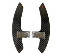 FINMOKAL 2Pcs Carbon Fiber Car Interior Trim Accessories Steering Wheel Shift Paddles Shifter Extension Compatible with Benz A C E Class AMG (Black)