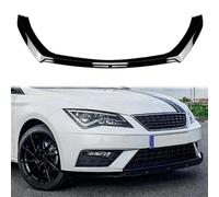 FINMOKAL Front Bumper Spoiler Lip Splitter Air Dam Kit Compatible with Seat Leon MK3.5 Standard Version 2017-2020 Gloss Black (Not Fit for Sport FR/Cupra!)