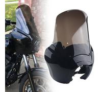 FINMOKAL Motorcycle Front Fairing Windshield Kit 15'' Headlight Windshield Windscreen Compatible with Harley Softail Street Bob Standard FXBB FXST 2018-2024