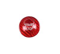 FINMOKAL Real Carbon Fiber Car Start Stop Button Cover Trim Compatible with for Renault Koleos/Kadjar 2016-2019 Talisman 2012-2018 (Red)