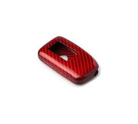 FINMOKAL Real Carbon Fiber Key Shell Key Fob Cover Case Protector Compatible with Lexus 4-Keys RC200t RC300 ES GS RC NX RX LX 200 300 250 350, Red