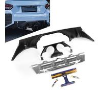 FINMOKAL Real Carbon Fiber Rear Diffuser Lower Bumper Lip Spoiler Protector Guard Body Kits Compatible with BMW 2 Series M2 G87 2023+ (Black)