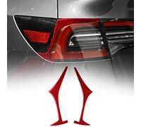 FINMOKAL Red Carbon Fiber Rear Headlight Eyelid Eyebrow Decal For Tesla Model 3 Y 2017-2022