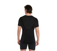 FINN Anti-Sweat Men's Shirt with Back Insert and Built-in Armpit Sweat Pads to Combat Excessive Sweating - Undershirt with Guaranteed Protection Against Sweat Stains and Odour Black XXL