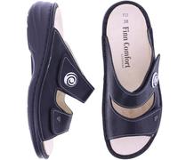 Finn Comfort Colina Brina Women's Mules Black Nubuck Leather, black, 9 UK