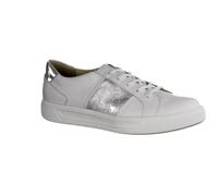 Finn Comfort Malita 2793-903094 Low Shoe, Smooth Leather, White with Silver Details, Footbed for Changing White, White, 7 Wide