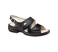 Finn Comfort Milos, Women's Wedge Heel Ankle Strap Sandals, Black - black, 5 UK (38 EU)