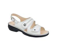 Finn Comfort Milos, Women's Wedge Heel Ankle Strap Sandals, White - Weiß (Weiss), 8 UK (41 EU)