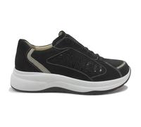Finn Comfort Piccadilly Nubuck Leather Women's Lace Up Shoes - Black Pashmina - Size:UK 5