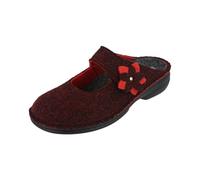 Finn Comfort Women's Arlberg Barolo Doublefilz Clog, Red, 11.5-12