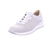 Finn Comfort Womens Cerritos Leather Textile White Silver Shoes 5 UK