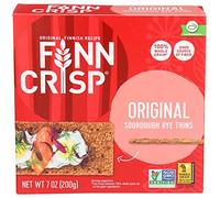 Finn Crisp Sourdough Rye Thins, Original Crispbread, 7 Ounce Boxes (Pack of 9)