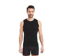 FINN Men's Business Undershirt with Crew Neck - Sleeveless Vest Made from Original Lenzing® Modal Fabric - The Perfect Tank-Top Under a Dress Shirt and Suit Black XL