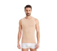 FINN Men's Business Undershirt with Crew Neck - Sleeveless Vest Made from Original Lenzing® Modal Fabric - The Perfect Tank-Top Under a Dress Shirt and Suit Unvisible Skin Color Nude 3XL
