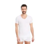 FINN Men's Business Undershirt with V-Neck - Short Sleeve T-Shirt Made from Original Lenzing® Modal Fabric - The Perfect Shirt Under a Dress Shirt and Suit White XL