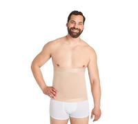 FINN Men's Compression Belt, Figure-Shaping Shapewear Belly Band Made of Cotton, Strong Body Shaper for Men Invisible Skin Colour Nude S