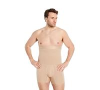 FINN Men's Shapewear Boxer Briefs with Tummy Control - Figure-Shaping Body Shaper Compression Shorts - High-Waisted Girdle Pants for Men Made from Cotton Invisible Skin Color Nude 4XL