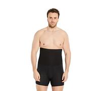 FINN Men's Shapewear Boxer Briefs with Tummy Control - Figure-Shaping Body Shaper Compression Shorts - High-Waisted Girdle Pants for Men Made from Cotton Black XXL