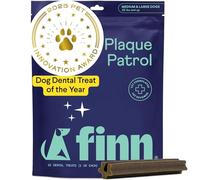 Finn Plaque Patrol Dental Chews | Triple-Action Defense Against Plaque, Tartar, and Bad Breath | for Medium/Large Dogs, 25+ lbs