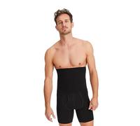 FINN Shapewear Men's Tummy Control Boxer Shorts without Seams - Strong Shaping Body Shaper Compression Shorts - Seamless Bodice Pants with High Waist for Men Black XL