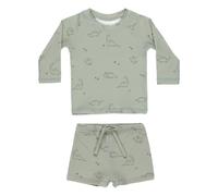 Finn T-shirt and Rashguard Short Set Celadon 0/3 months