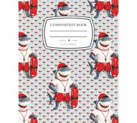 Finn the Shark Lifeguard Notebook: Wide Ruled Composition Book for Cool Kids