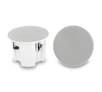 Finnex Moisture-proof Frameless Sauna Steam Room or Bathroom Ceiling 60W Speakers With Integrated Subwoofers (White)