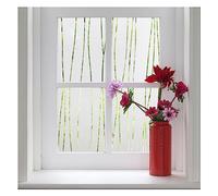 FINNEZ Static Window Film - Frosted Privacy Film, Electrostatic, Self-Adhesive, Decorative Film for Kitchen, Bedroom, Bathroom Window - Irregular Stripes - 115 x 200 cm