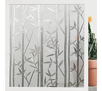 Finnez Window Film Privacy，Frosted Static Self Adhesive Glass Films, Decorative Films for Living Room Bedroom Offfice, 44.5 x 400 CM - Bamboo