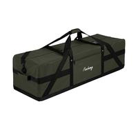 Finnhomy 110L Extra Large Heavy Duty Duffle Bag, 45 Inch Foldable Waterproof Travel Duffel with Upgrade Lockable Zipper, Multiple Pockets, Compression Straps for Camping, Moving, Sports Gear Storage