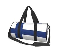Finnish flag Canvas travel bag, large capacity, can be carried on the shoulder