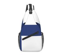 Finnish flag Casual Crossbody Bag Durable Large Capacity Lightweight and Breathable Suitable for Various Outdoor Venues