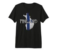 Finnish Flag Finn Scandinavia Soumi Finland Premium T-Shirt