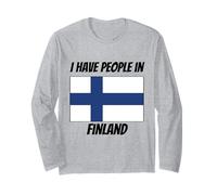 Finnish Flag I Have People in Finland Long Sleeve T-Shirt