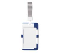 Finnish Flag Id Badge Holder with Detachable Neck Strap, Waterproof Vertical Name Card Holders, for Nurse Students Teachers Staff