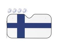 Finnish Flag It is a car Windshield Sun Visor, which Does not take up Too Much Space and Protects The Environment Inside The car.
