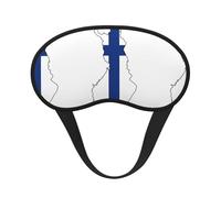 Finnish Flag Map Sleep Mask 100% Light Blocking Eye Mask for Sleeping, Sleep Mask for Unisex for Travel/Nap