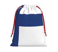 Finnish Flag Print Gift Drawstring Bag Reusable Pouch Festive Decor Party Favor Daily Storage Sack